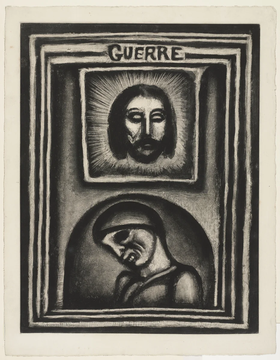 Trial proof for "They Have Ruined Even the Ruins," plate XXXIV from Miserere by Georges Rouault, print, 1926