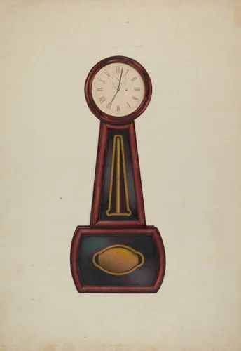Banjo Clock by Ralph Morton, index of american design, 1942