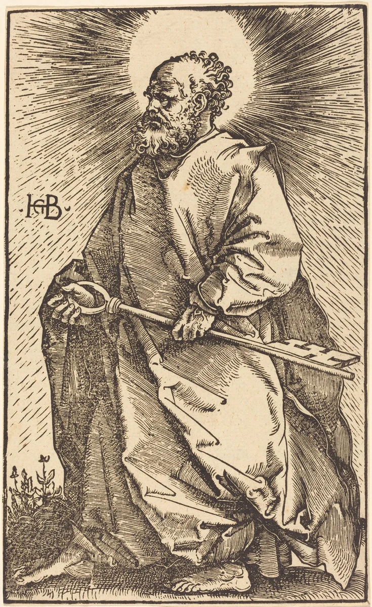 Saint Peter by Hans Baldung Grien, print, 1519