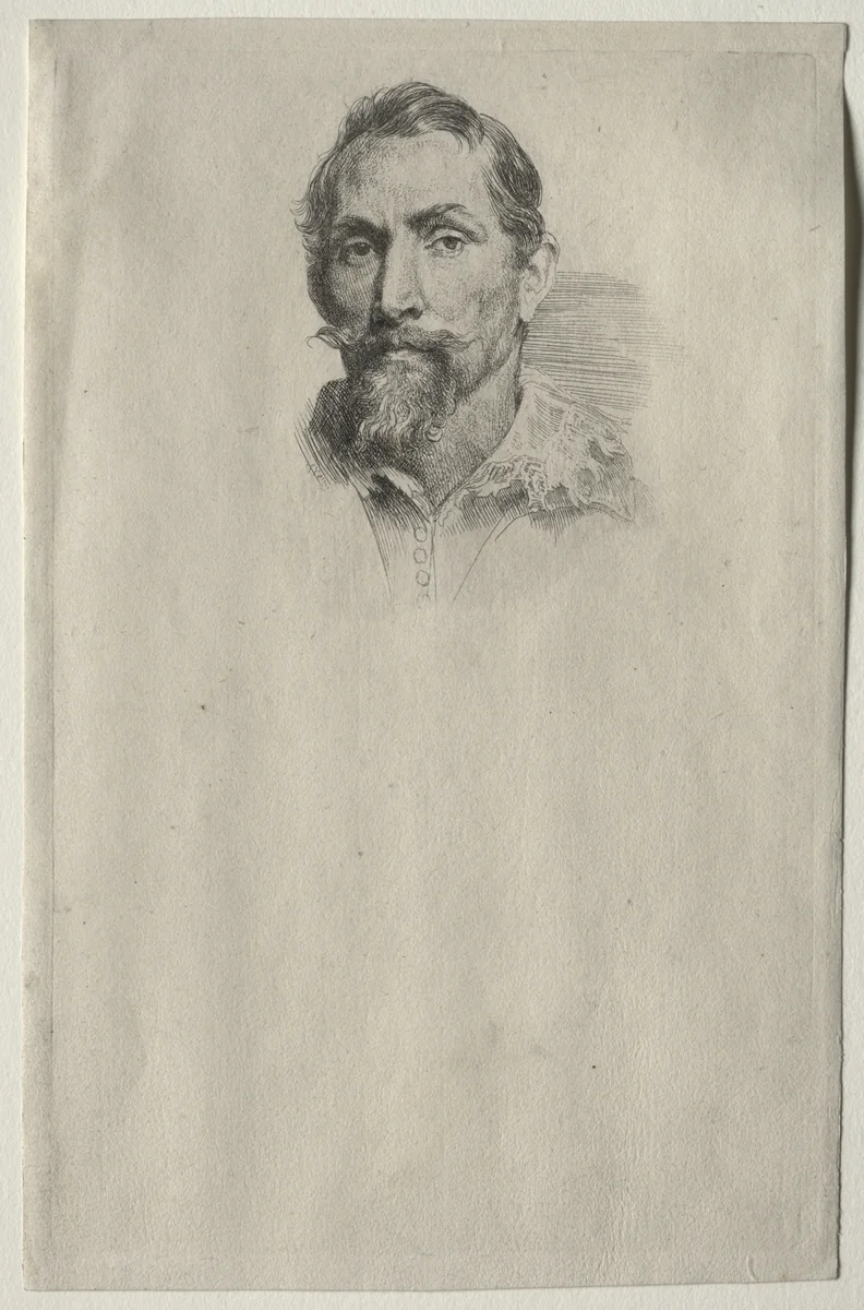 Frans Snyders by Anthony van Dyck, print, 1630-1633
