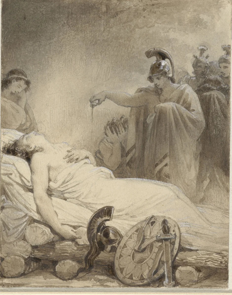 Télémaque by Achille Devéria, drawing, 1810-1857