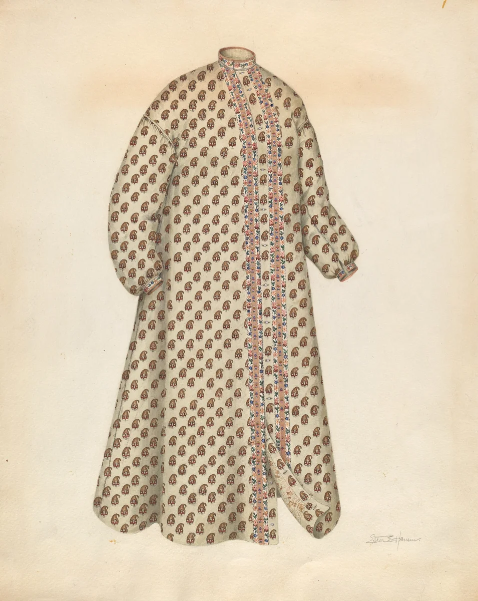 Dressing Gown by Esther Hansen, index of american design, 1937