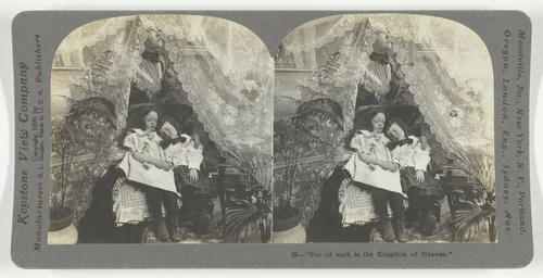 "For of such is the Kingdom of Heaven" by Keystone View Company, photograph, 1899
