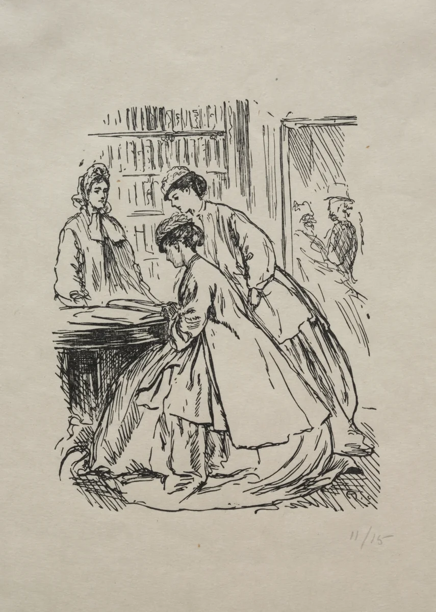 Much Ado about Nothing by George Du Maurier, print, 1866