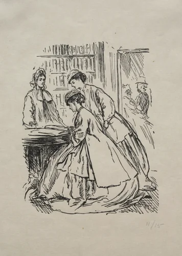Much Ado about Nothing by George Du Maurier, print, 1866