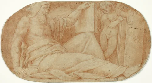 Moses by Bernardino Gatti, drawing, 1515-1575