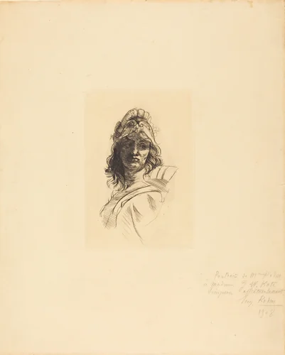 Buste de Bellone by Auguste Rodin, print, 1883