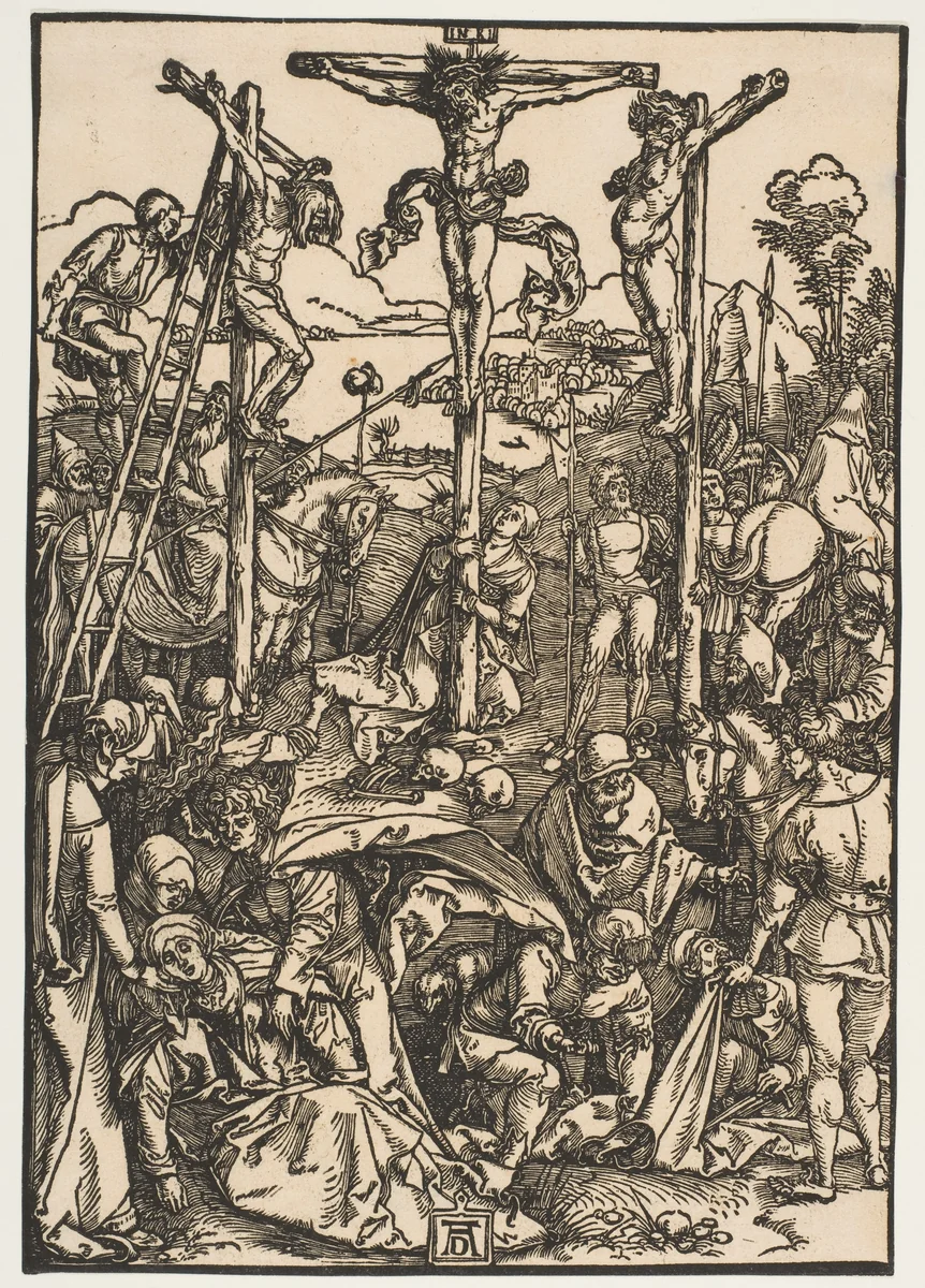 Calvary with the Three Crosses by Albrecht Dürer, print, 1503-1504