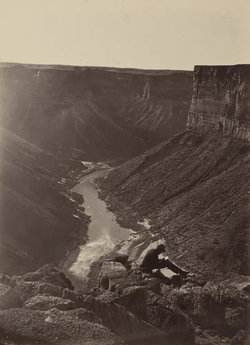 Grand Canyon of the Colorado River, Mouth of Kanab Wash, Looking West by Timothy O'Sullivan, William H. Bell, photograph, 1871