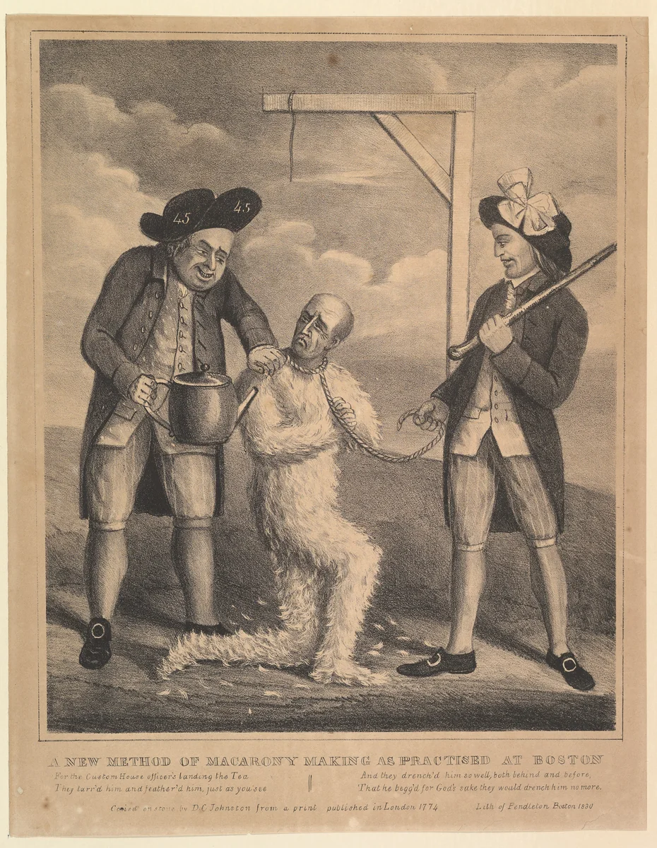 A New Method of Macarony Making, as Practised at Boston by David Claypoole Johnston, print, 1830