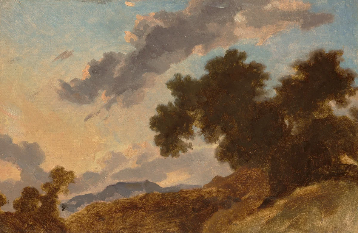 Mountain Landscape at Sunset by Jean Honoré Fragonard, painting, 1765