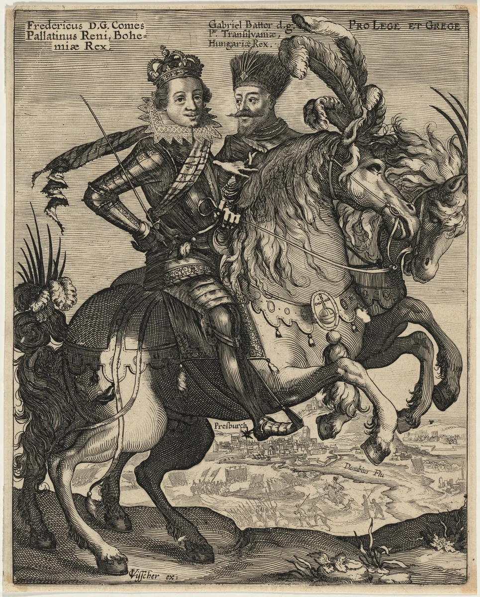Frederick V, King of Bohemia and Gabriel II, Prince of Transylvania by Unknown 19th Century, print, 1800-1899