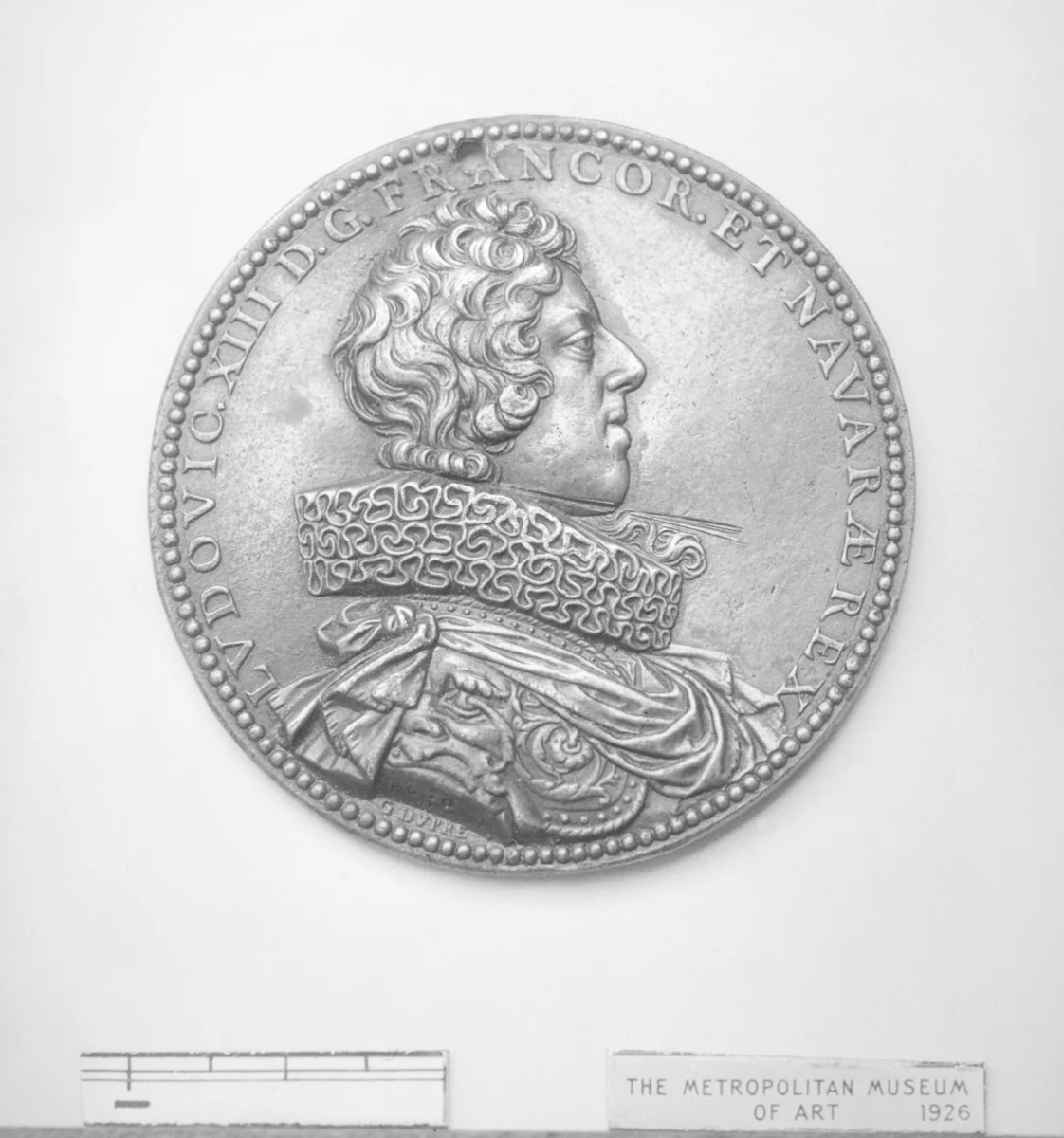 Louis XIII, King of France (b. 1601, r. 1610–43) by Guillaume Dupré, metalwork, 1626