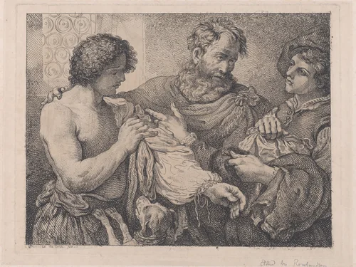 Filus Prodigus (The Prodigal Son) by Thomas Rowlandson, print, 1783-1795