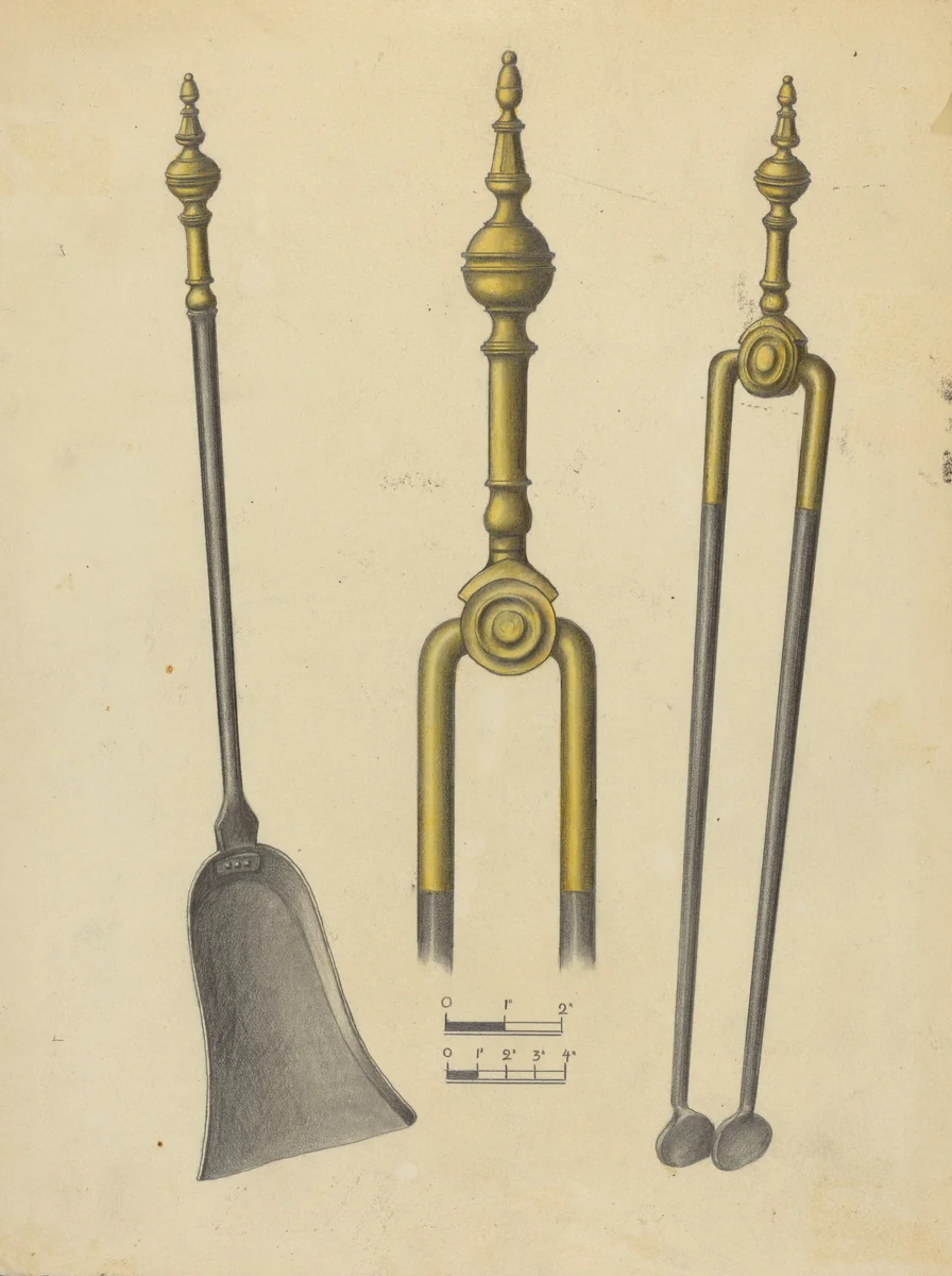 Tongs and Shovel by Hans Korsch, index of american design, 1939