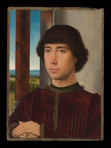 Portrait of a Young Man by Hans Memling, painting, 1467-1477