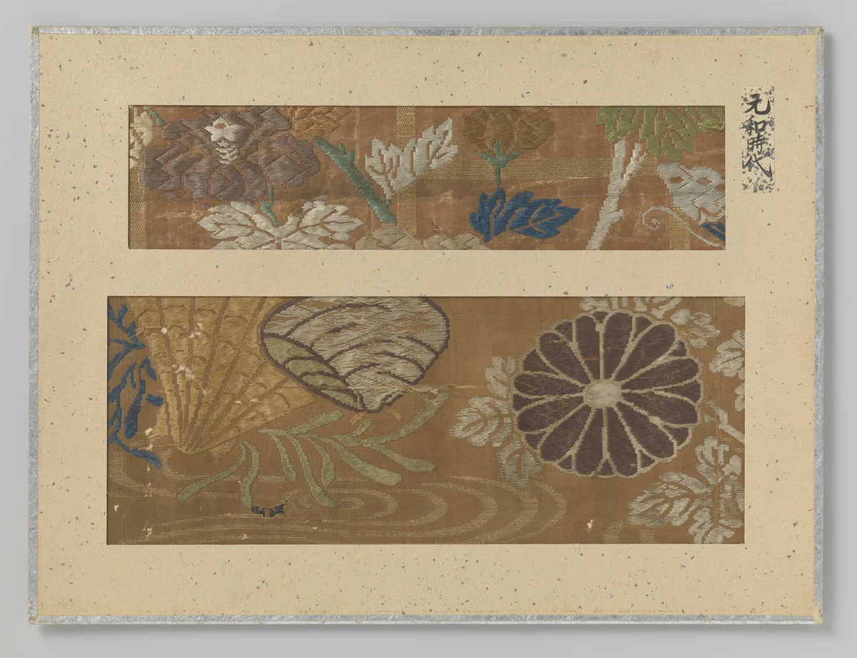 Twee fragmenten textiel by anonymous, textile, 1615-1624