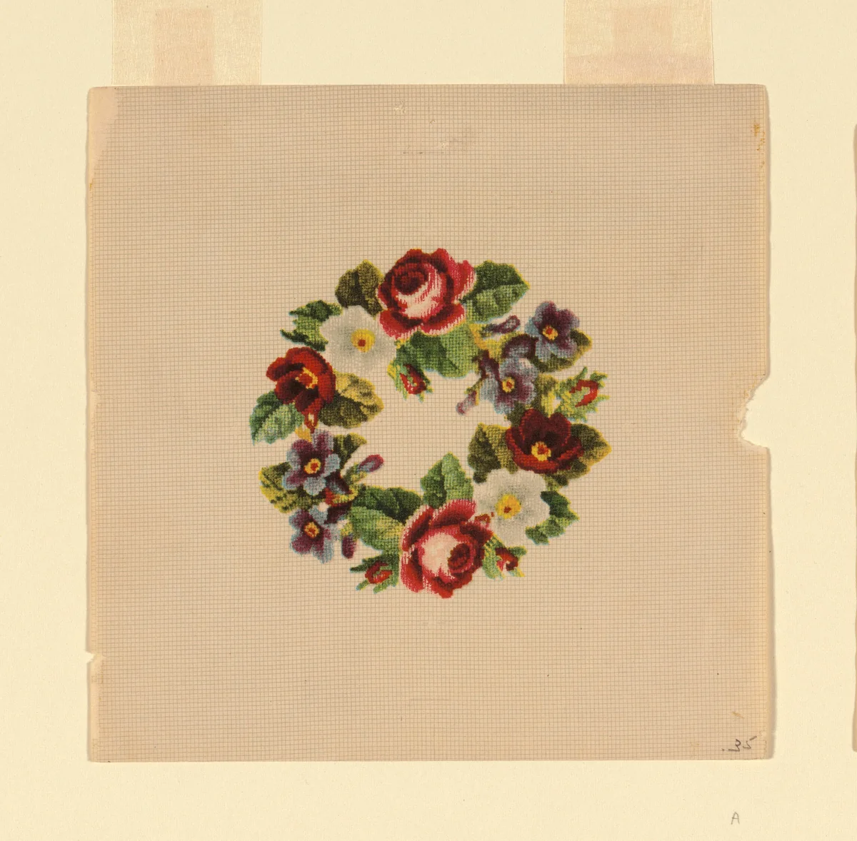 Probably a Design for Needlepoint by United States, textile, 1801-1900