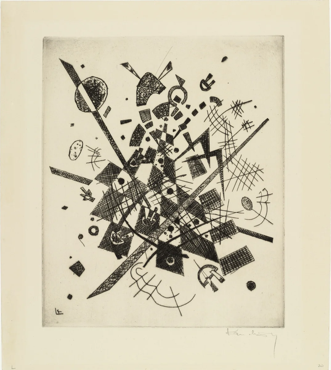 Small Worlds IX (Kleine Welten IX) from Small Worlds (Kleine Welten) by Wassily Kandinsky, print, 1922