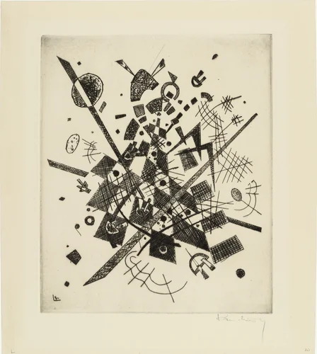 Small Worlds IX (Kleine Welten IX) from Small Worlds (Kleine Welten) by Wassily Kandinsky, print, 1922