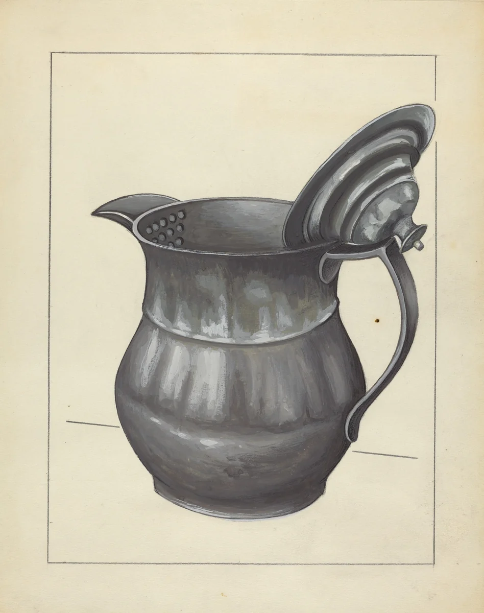 Silver Teapot by Jules Lefevere, index of american design, 1936