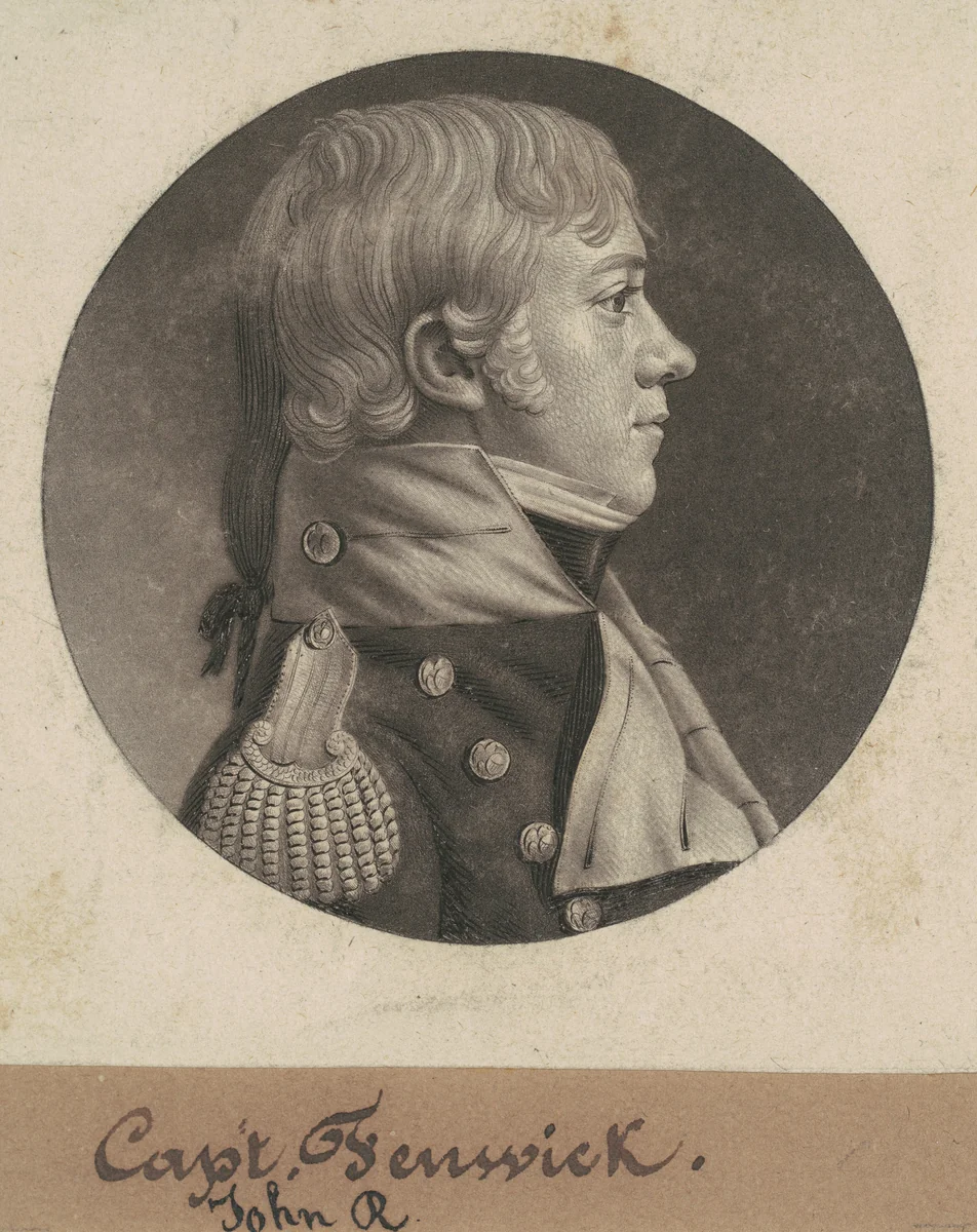 John Roger Fenwick by Charles B. J. Févret de Saint-Mémin, print, 1806