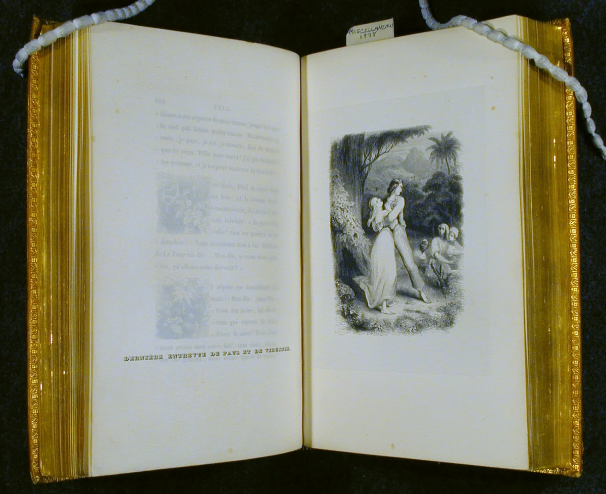 Paul et Virginie et la Chaumiere Indienne by Jacques Bernadin Henri de Saint Pierre, book, 1838