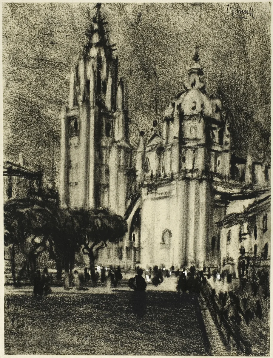The Cathedral, Toledo by Joseph Pennell, drawing, 1898-1908