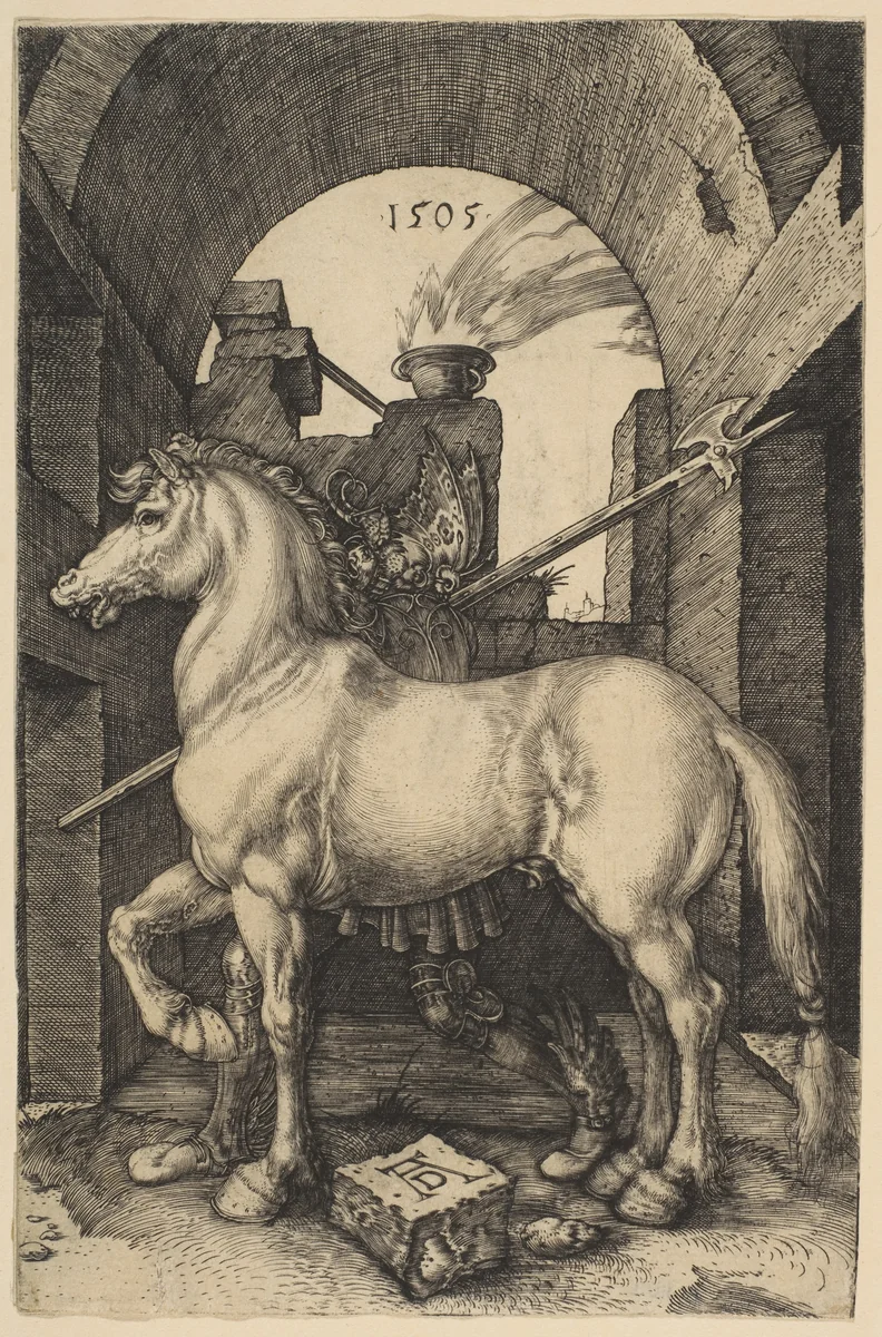 The Little Horse by Albrecht Dürer, print, 1505