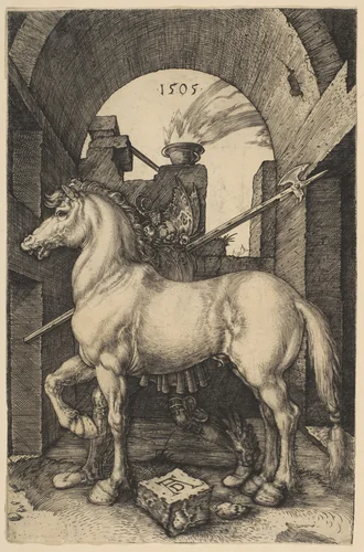 The Little Horse by Albrecht Dürer, print, 1505