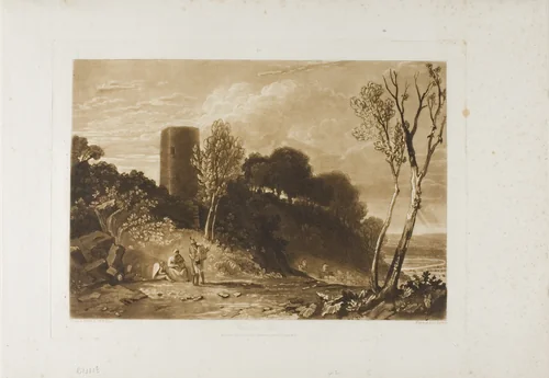 Winchelsea, Sussex, plate 42 from LIber Studiorum by Joseph Mallord William Turner, print, 1812