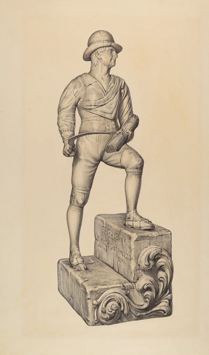 Figurehead by Elisabeth Fulda, index of american design, 1935-1942