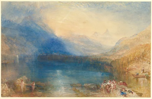 The Lake of Zug by Joseph Turner, drawing, 1843