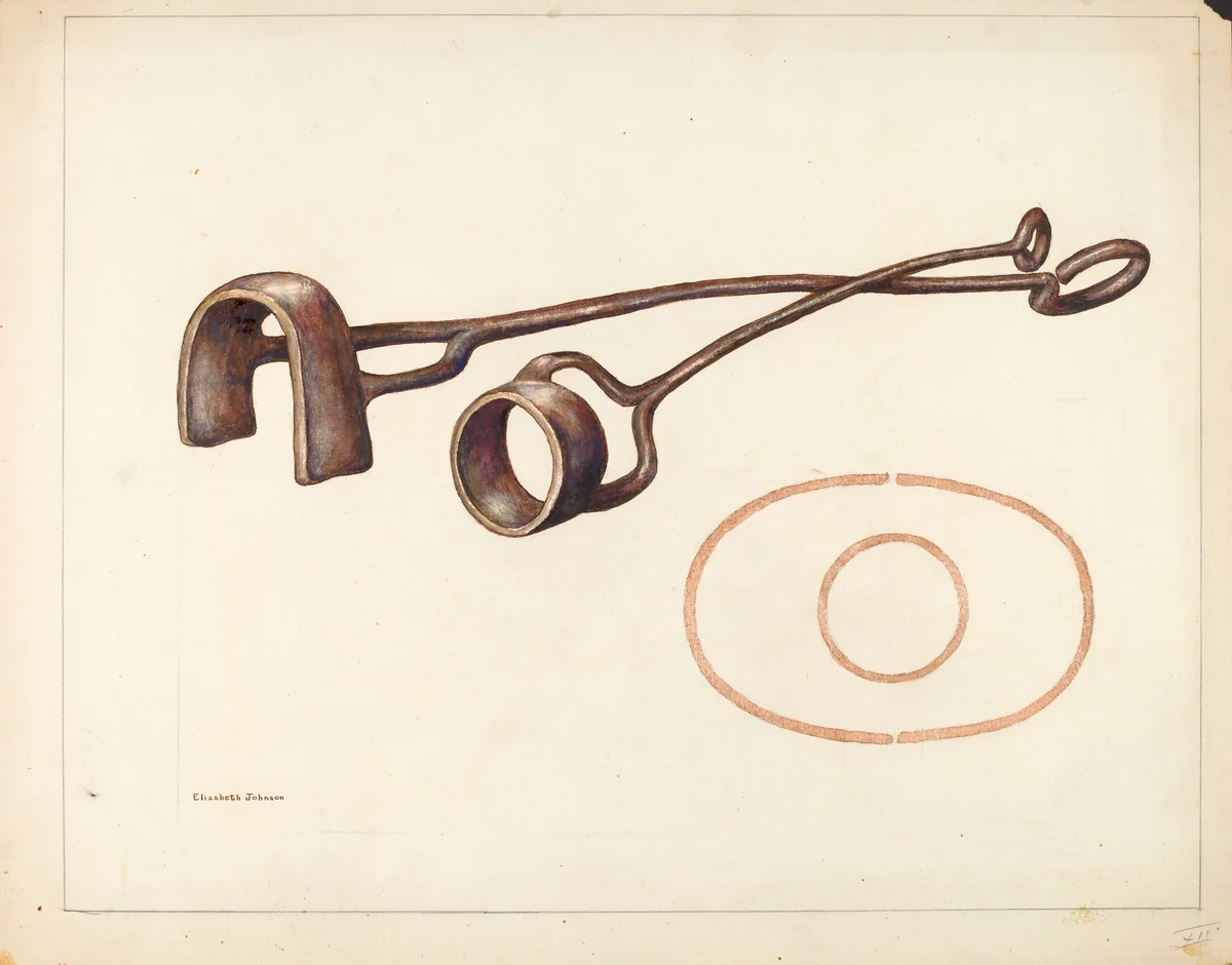Branding Iron by Elizabeth Johnson, index of american design, 1942
