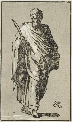 St. Bartholomew by Anton Maria Zanetti, print, 1700-1767