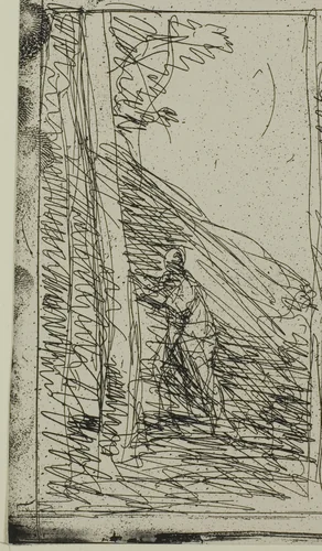 Scrawl by Jean-Baptiste-Camille Corot, print, 1856