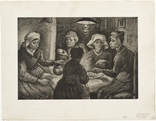 The Potato Eaters by Vincent van Gogh, print, 1885