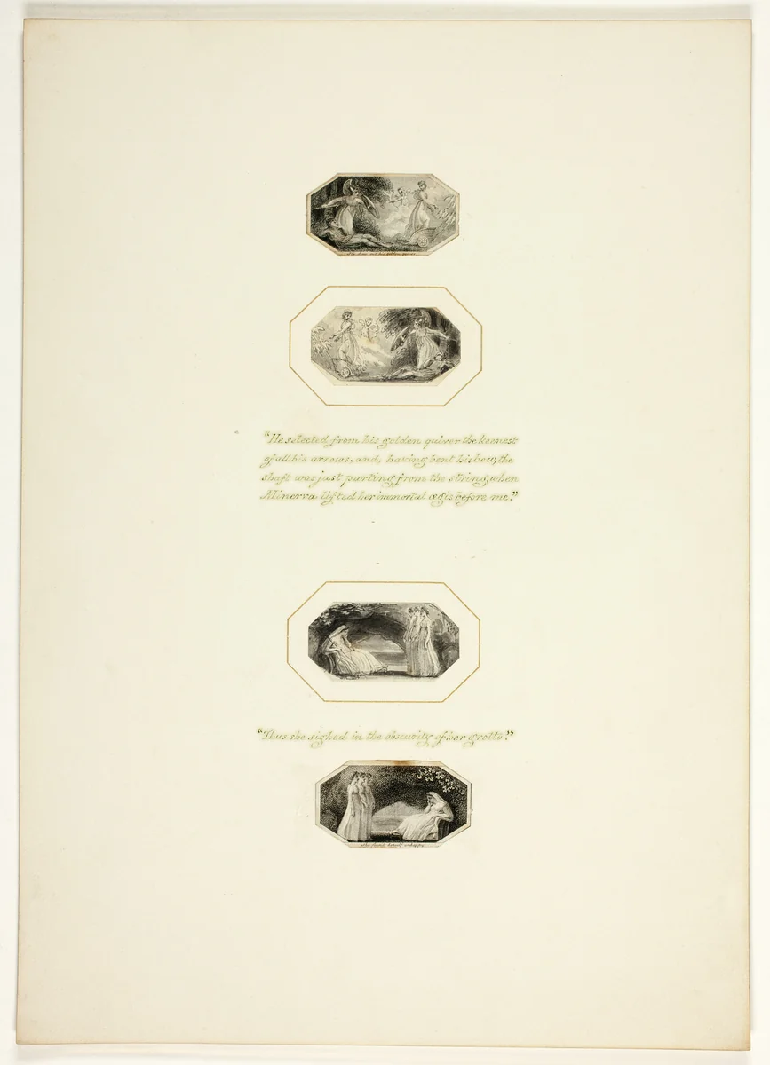 Study for a plate from Telemachus by Thomas Stothard, drawing, 1793-1803