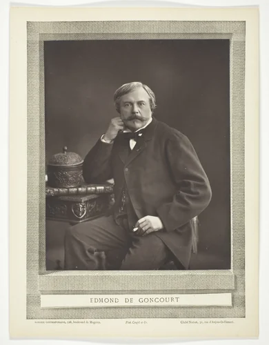 Edmond de Goncourt (French writer and critic, 1822-1896) by Nadar, photograph, 1853-1876
