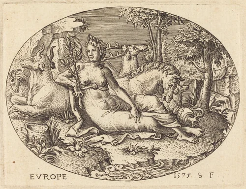 Europe by Etienne Delaune, print, 1575