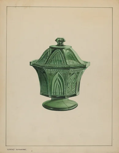 Sugar Bowl by Giacinto Capelli, index of american design, 1937