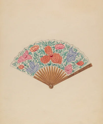 Fan by Vincent Burzy, index of american design, 1936