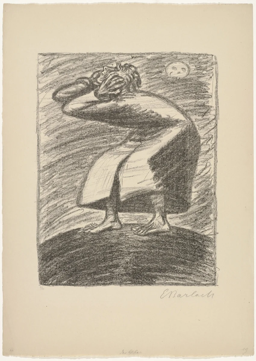 Ex Profundis by Ernst Barlach, print, 1924