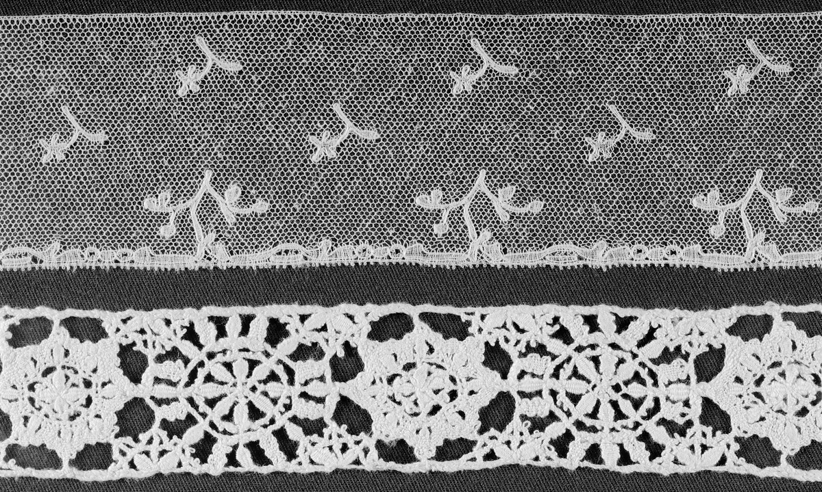 Border by France Lille or England Midlands, textile, 1810-1820