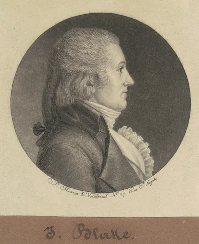 Blake by Charles B. J. Févret de Saint-Mémin, print, 1796-1797