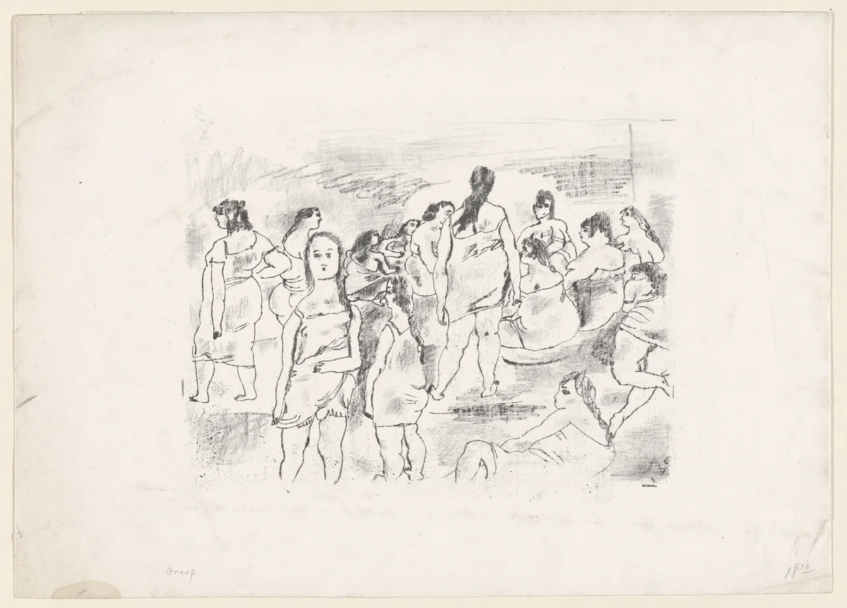 Women by Jules Pascin, print, 1924