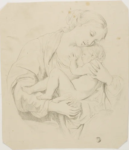 Mother and Child by Unknown Artist, drawing, 1800-1899