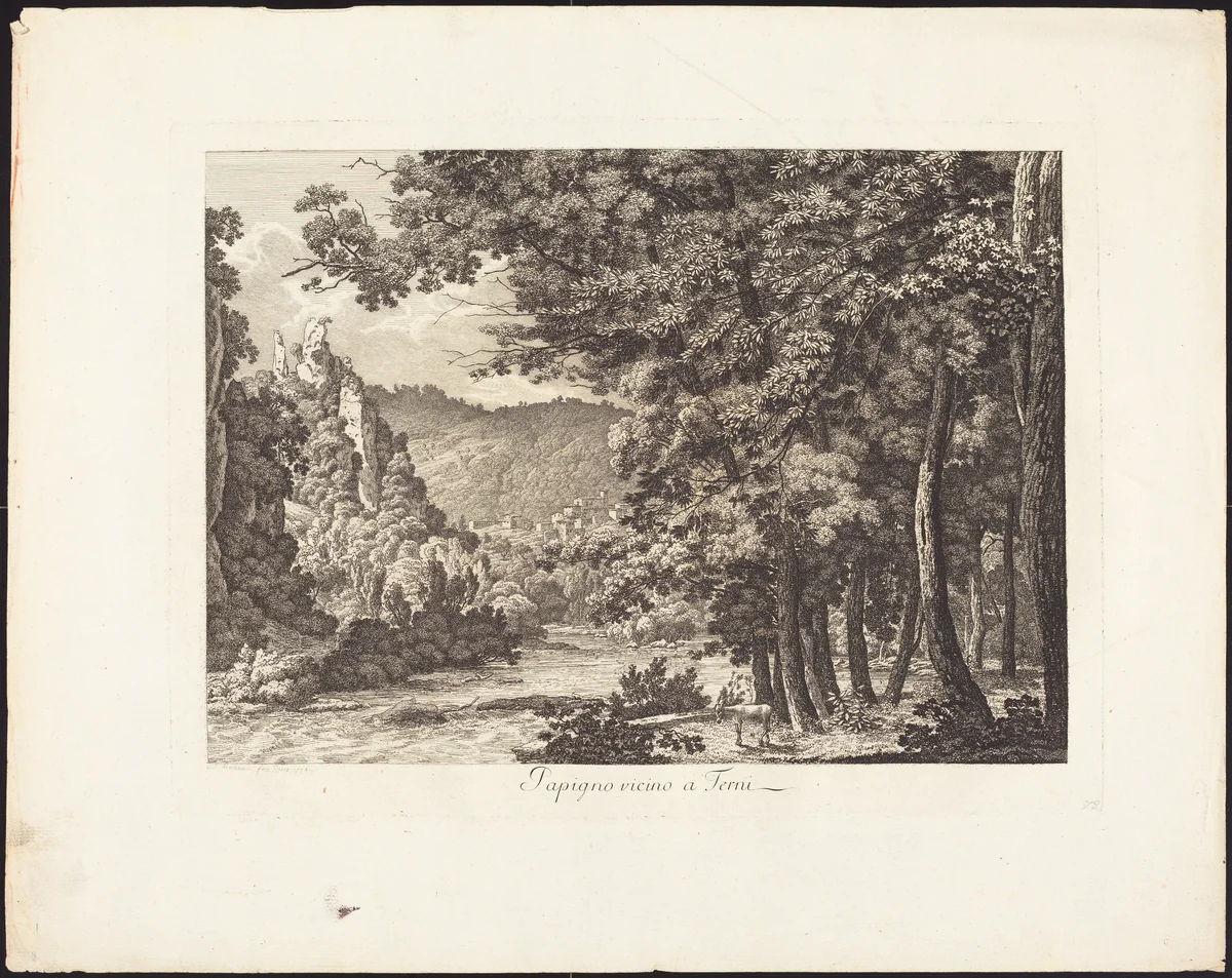 Papigno, vicino a Terni by Jacob Wilhelm Mechau, portfolio, 1745-1808