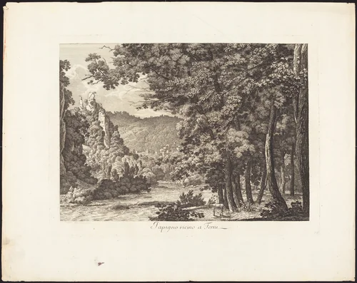 Papigno, vicino a Terni by Jacob Wilhelm Mechau, portfolio, 1745-1808