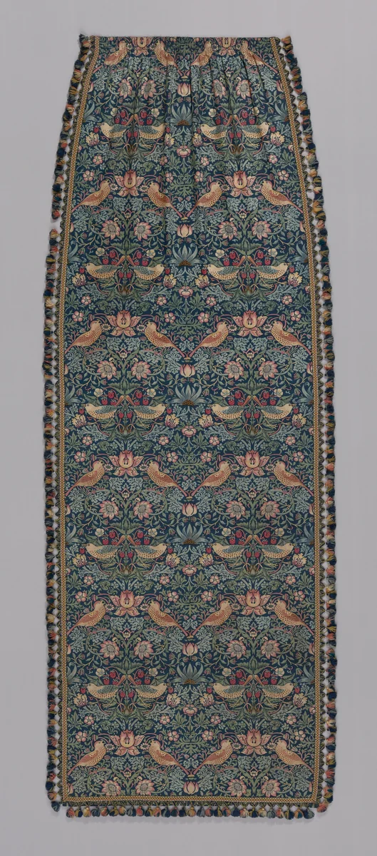 Strawberry Thief by William Morris, textile, 1883